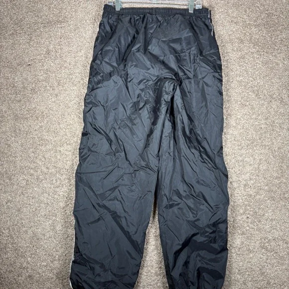 Vintage Nike Track Pants Men's Black White Lined Y2K Grunge Skate Goth Size L - Picture 7 of 10